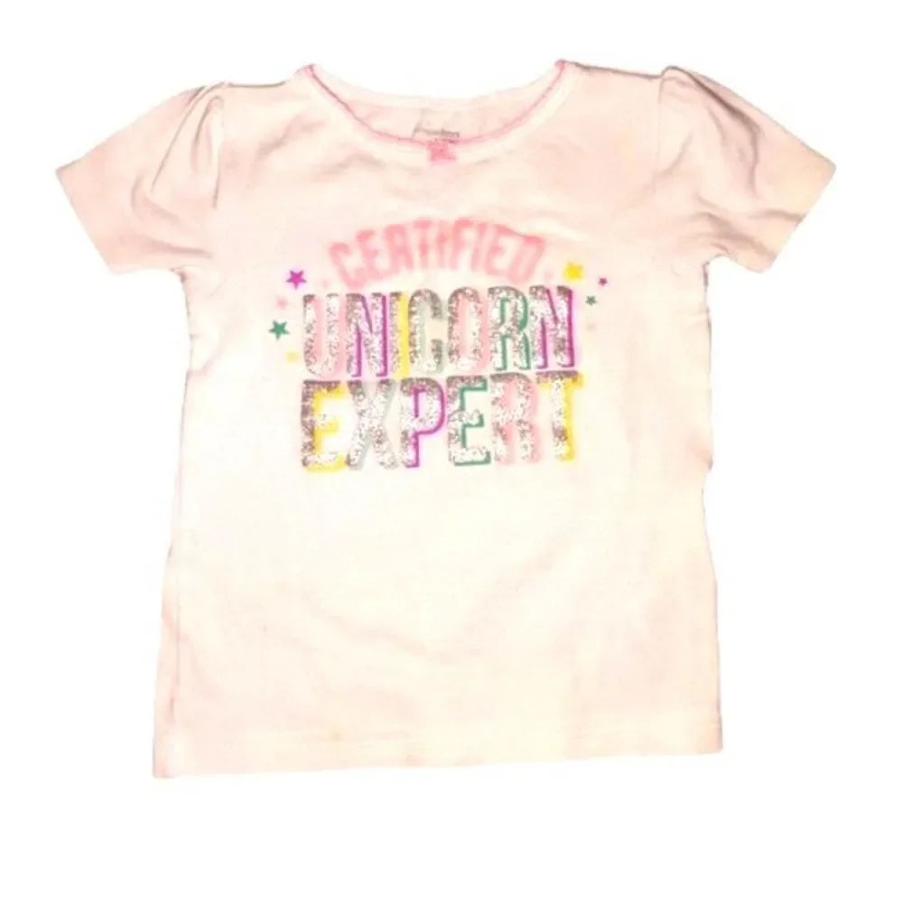 Puma Pink Yoga Pants  & Carter's‎ Pink Unicorn Tee Outfit Toddler Girl Size 24M